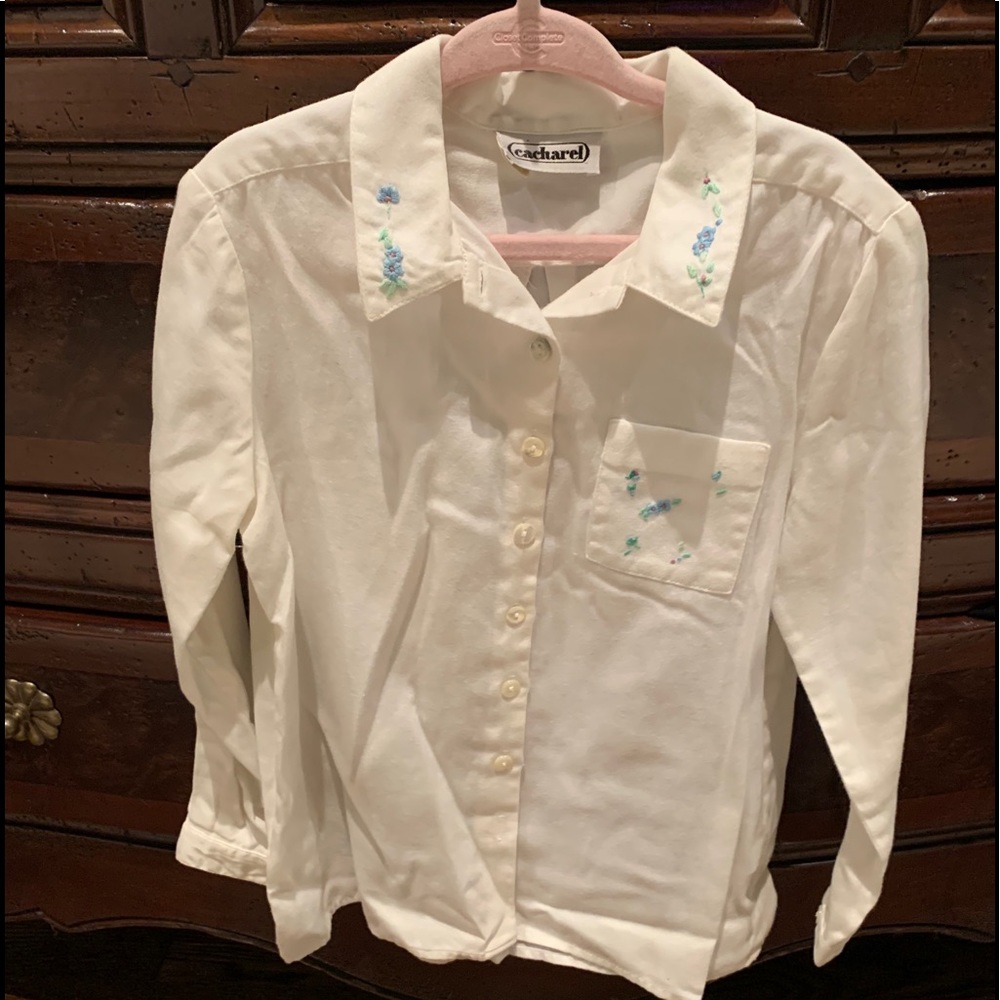 Cacharel Paris vintage girls designer blou…